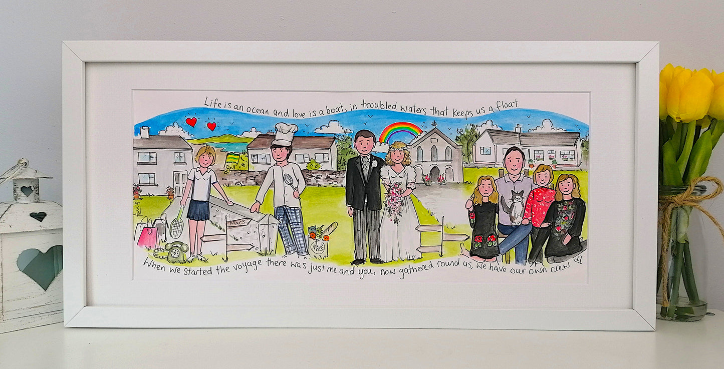 GAA Parents Anniversary Illustration - From the kids