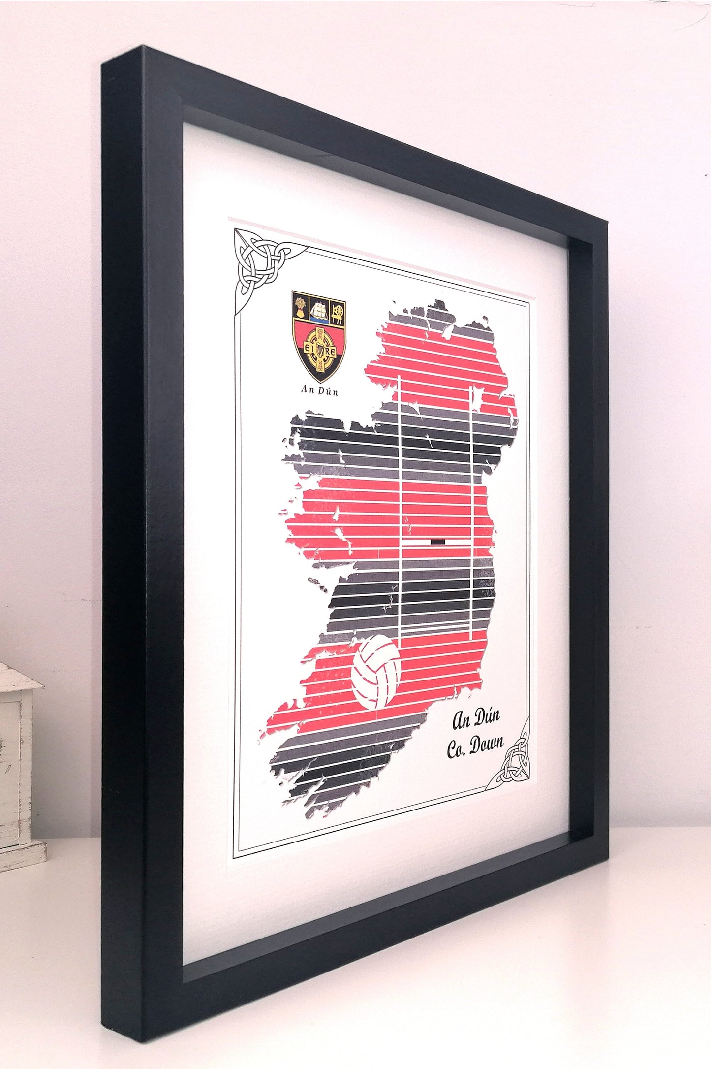 Gaelic Football Custom Ireland Map