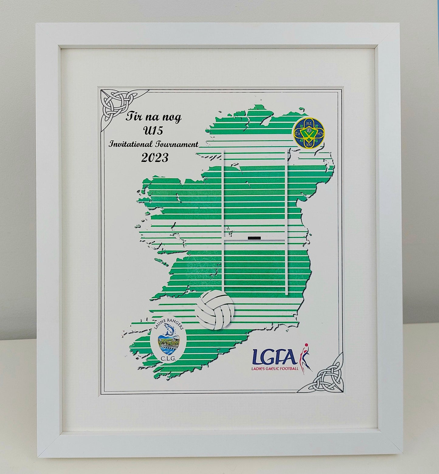 Gaelic Football Custom Ireland Map
