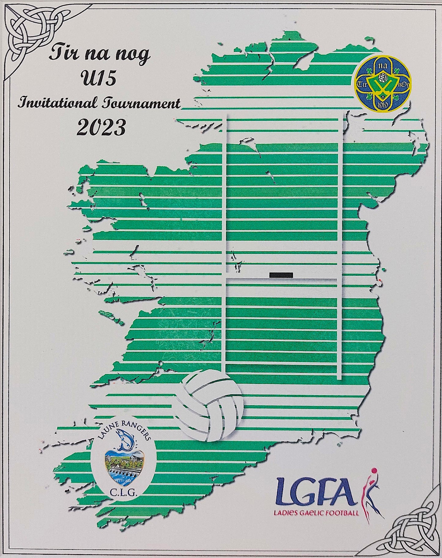 Gaelic Football Custom Ireland Map