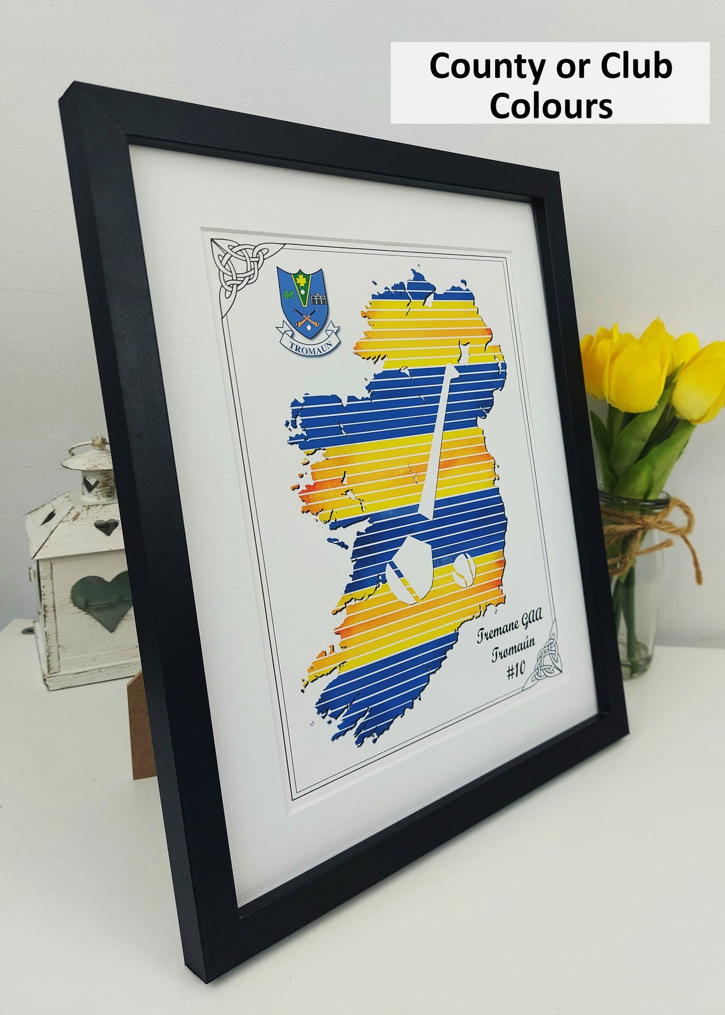 Gaelic Football Custom Ireland Map
