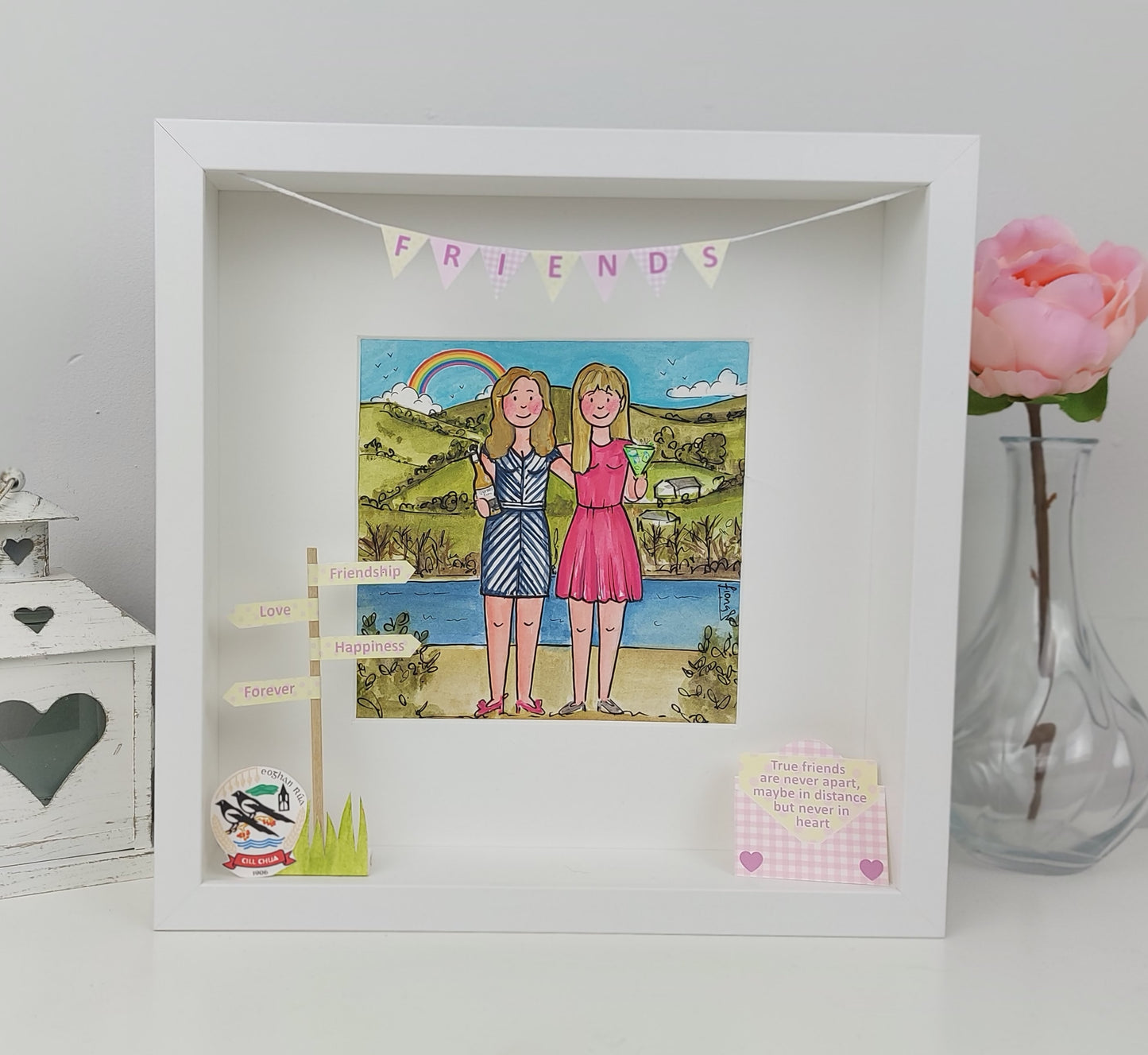 FRIENDS GROUP Personalised Illustration – Custom Birthday Portrait Gift