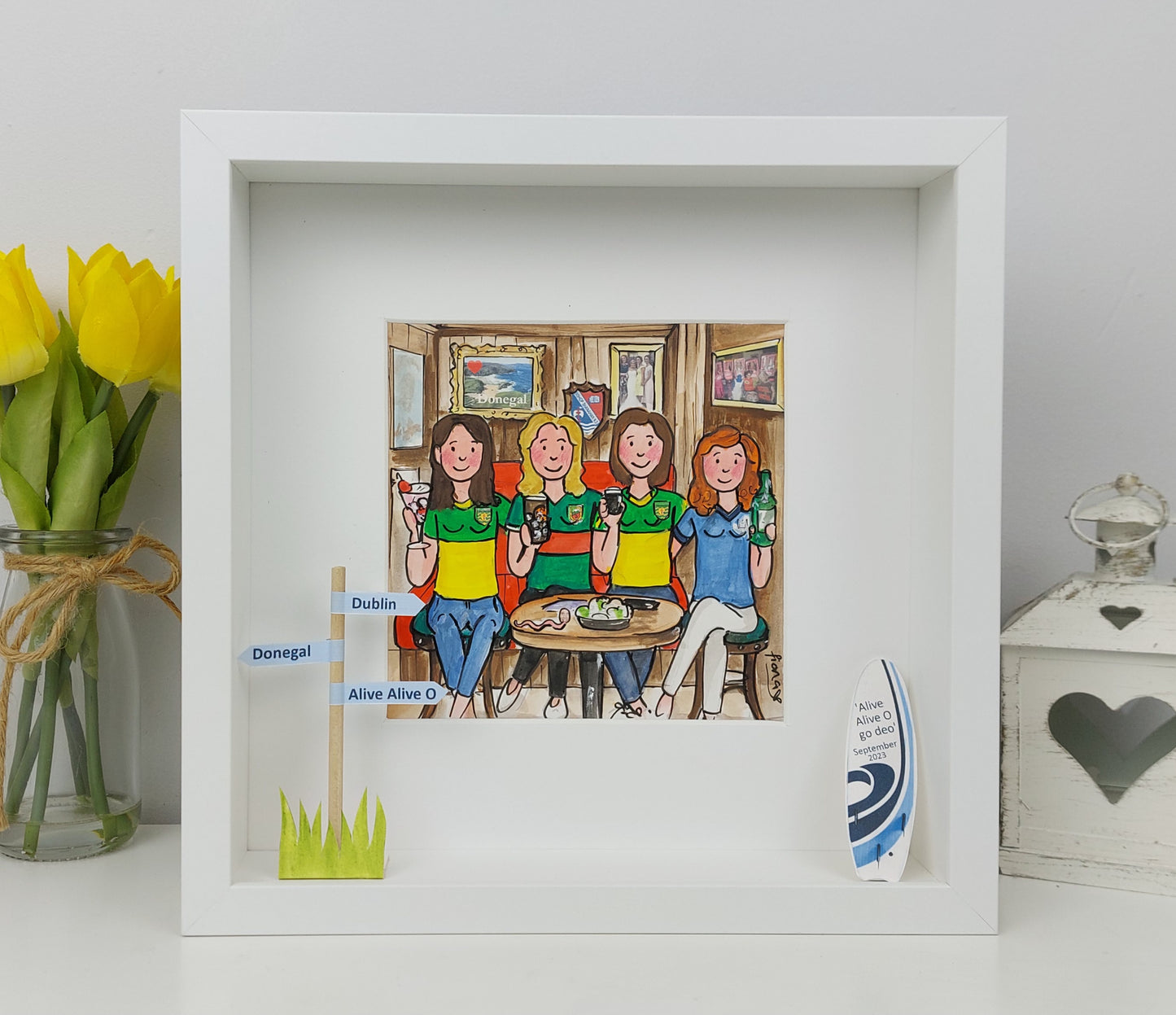 FRIENDS GROUP Personalised Illustration – Custom Birthday Portrait Gift