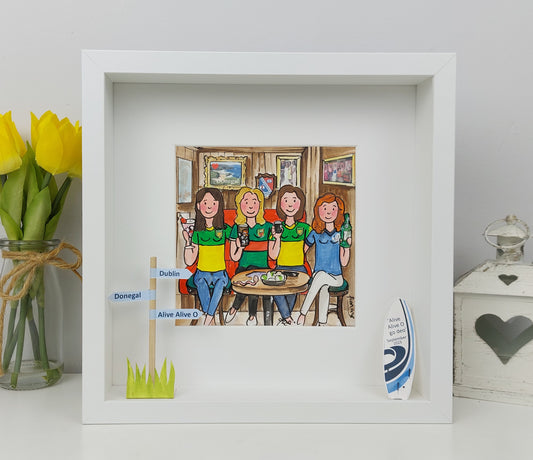 FRIENDS GROUP Personalised Illustration – Custom Birthday Portrait Gift