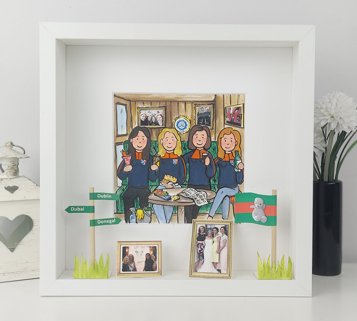 FRIENDS GROUP Personalised Illustration – Custom Birthday Portrait Gift