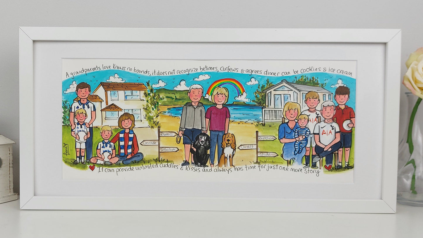 ANNIVERSARY – Husband & Wife Love Story Timeline Storyboard Illustration