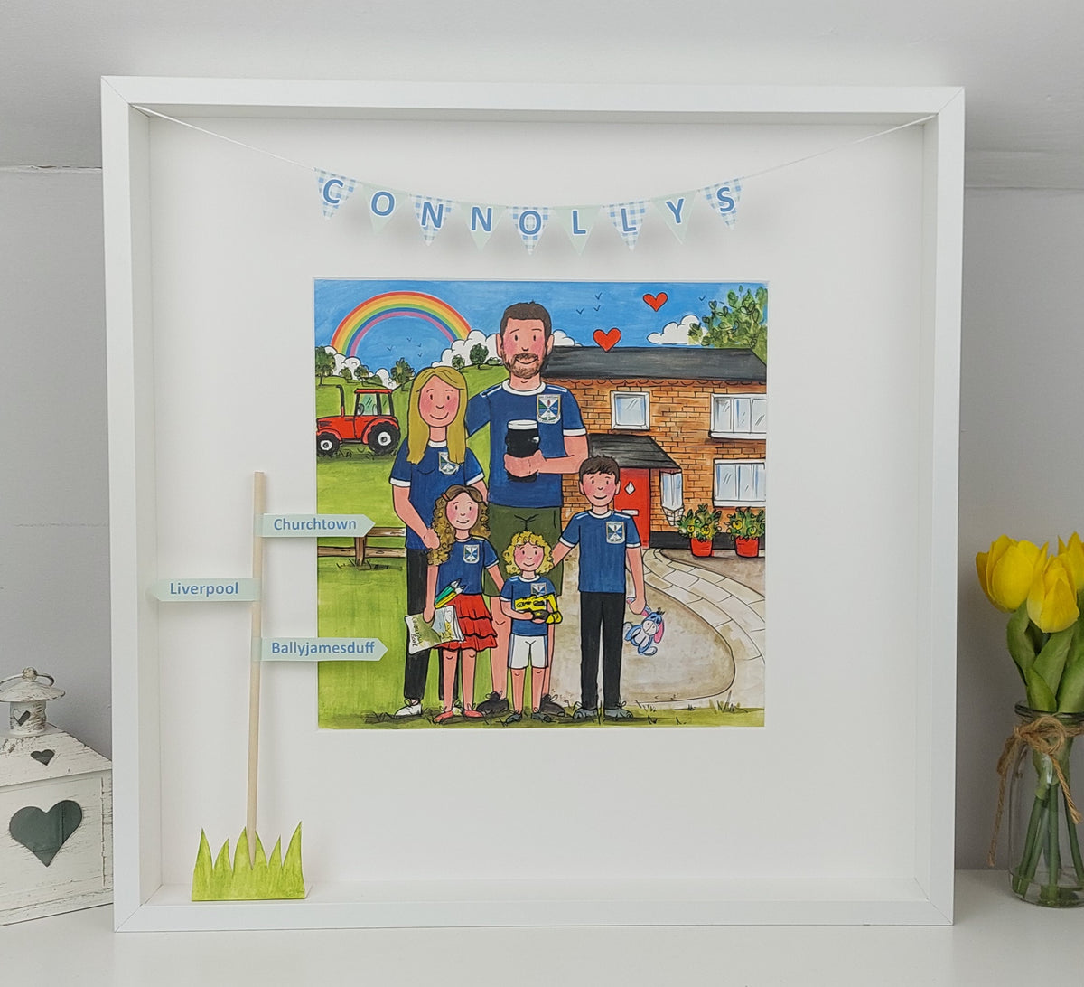 Personalised Family Memories Box Frame