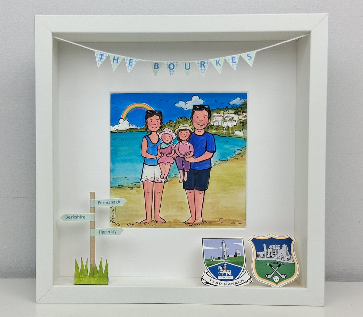 Personalised Family Memories Box Frame