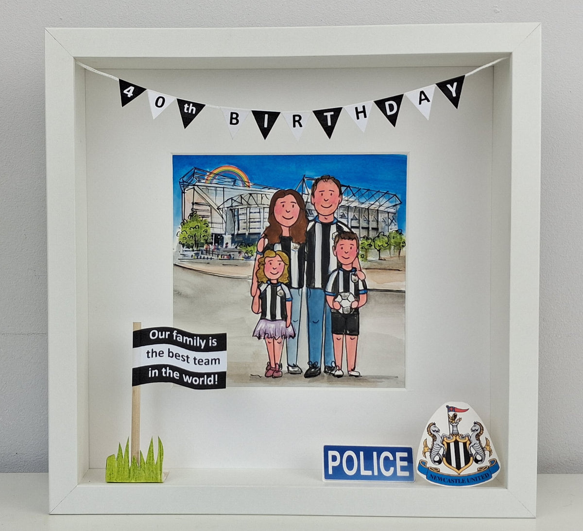 Personalised Family Memories Box Frame