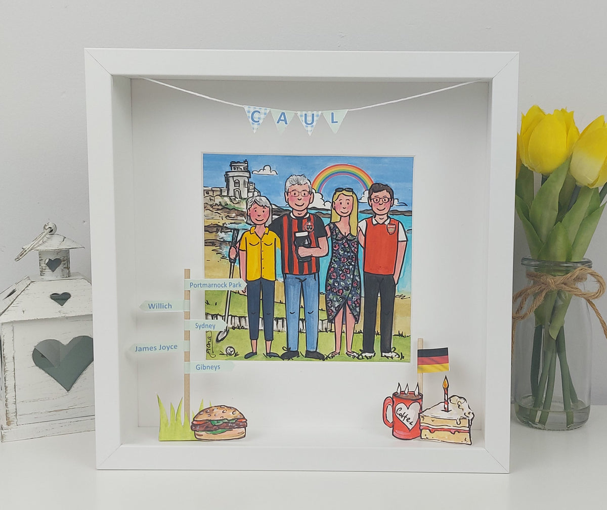 Personalised Family Memories Box Frame