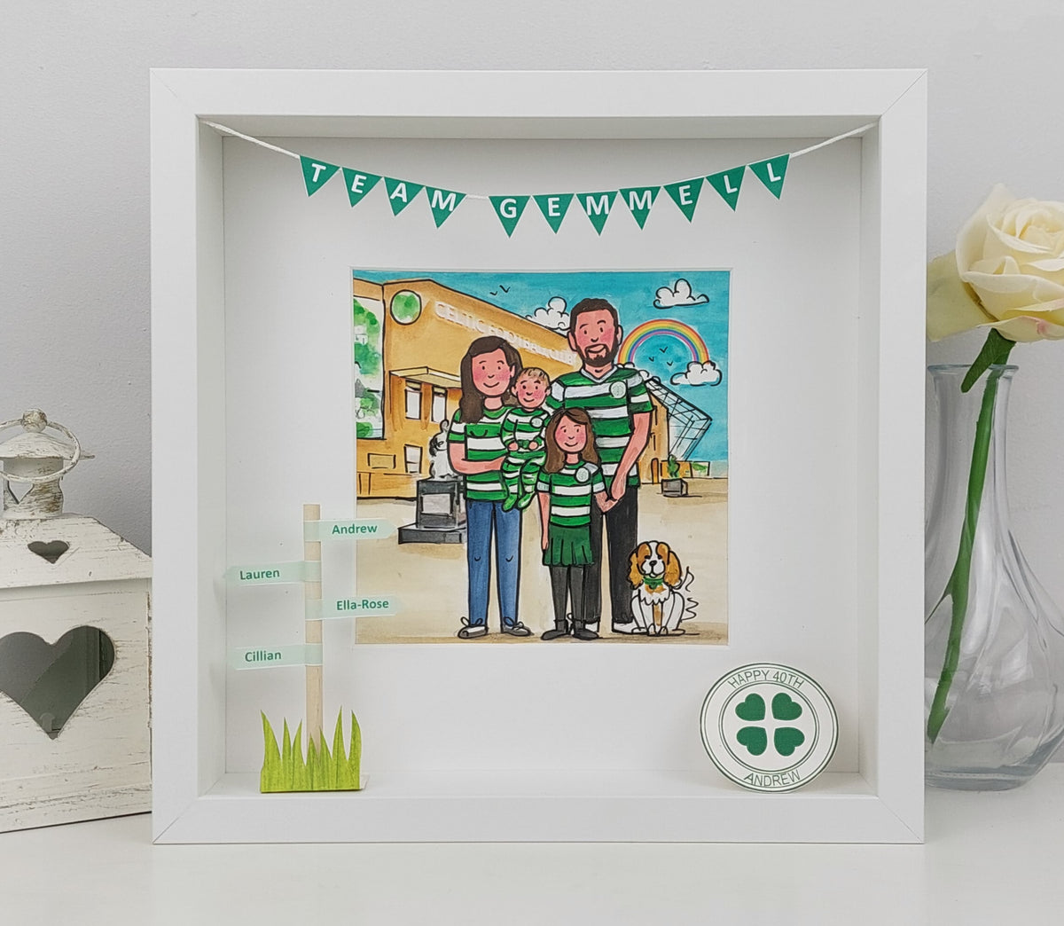 Personalised Family Memories Box Frame