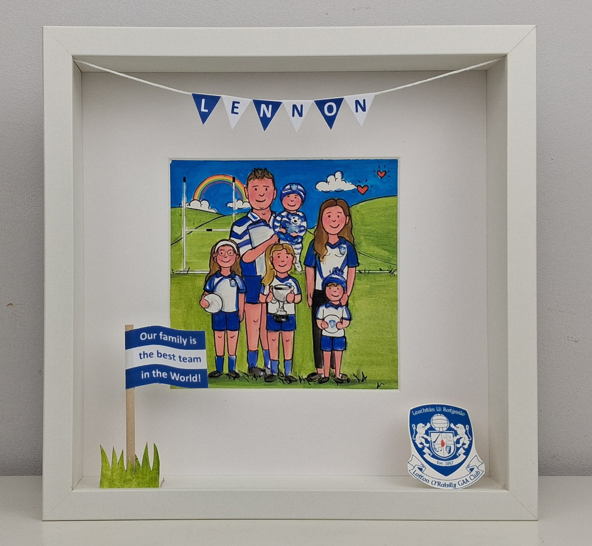 Personalised Family Memories Box Frame