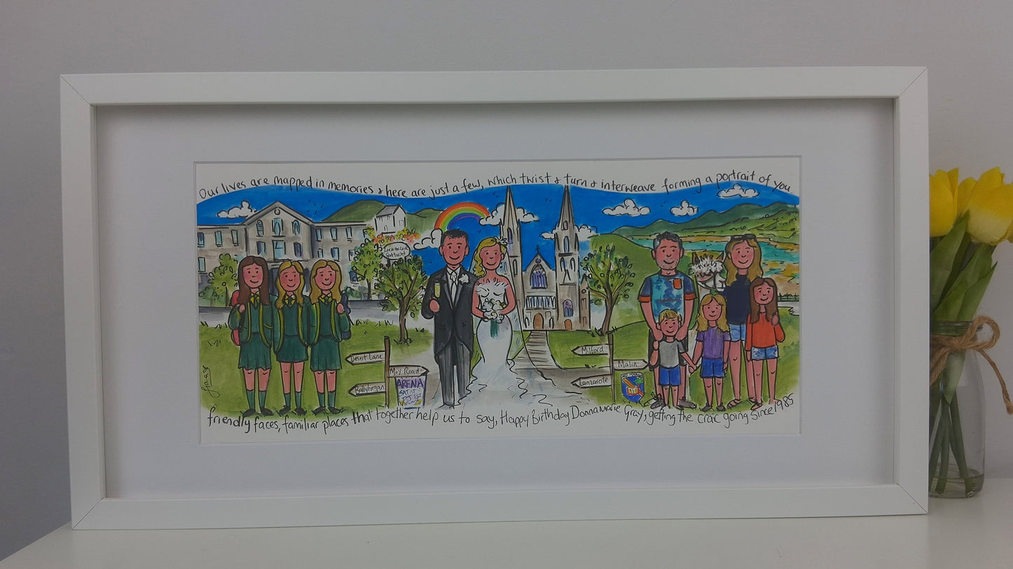 BIRTHDAY – Friend / Sister Story Timeline Storyboard Illustration