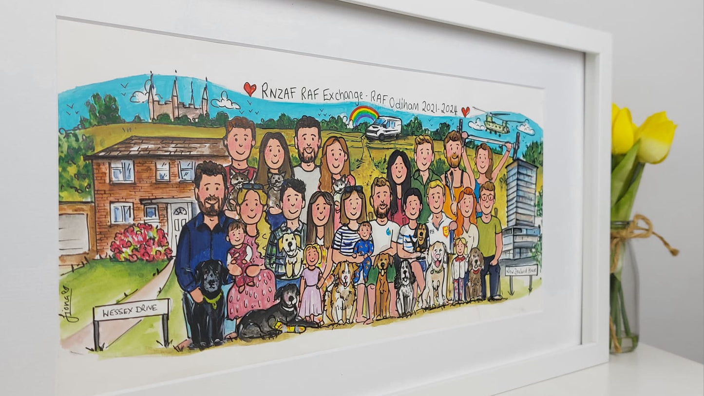 FRIENDSHIP Storyboard Illustration – The Whole Gang Together