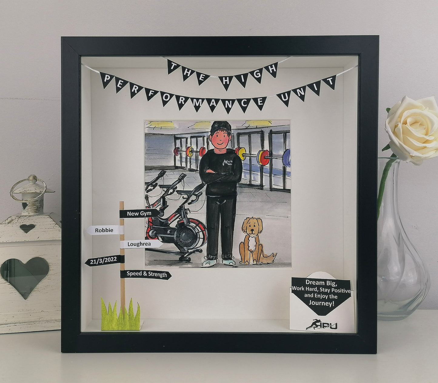NEW BUSINESS Personalised Opening Gift – Custom Illustrated Wall Art