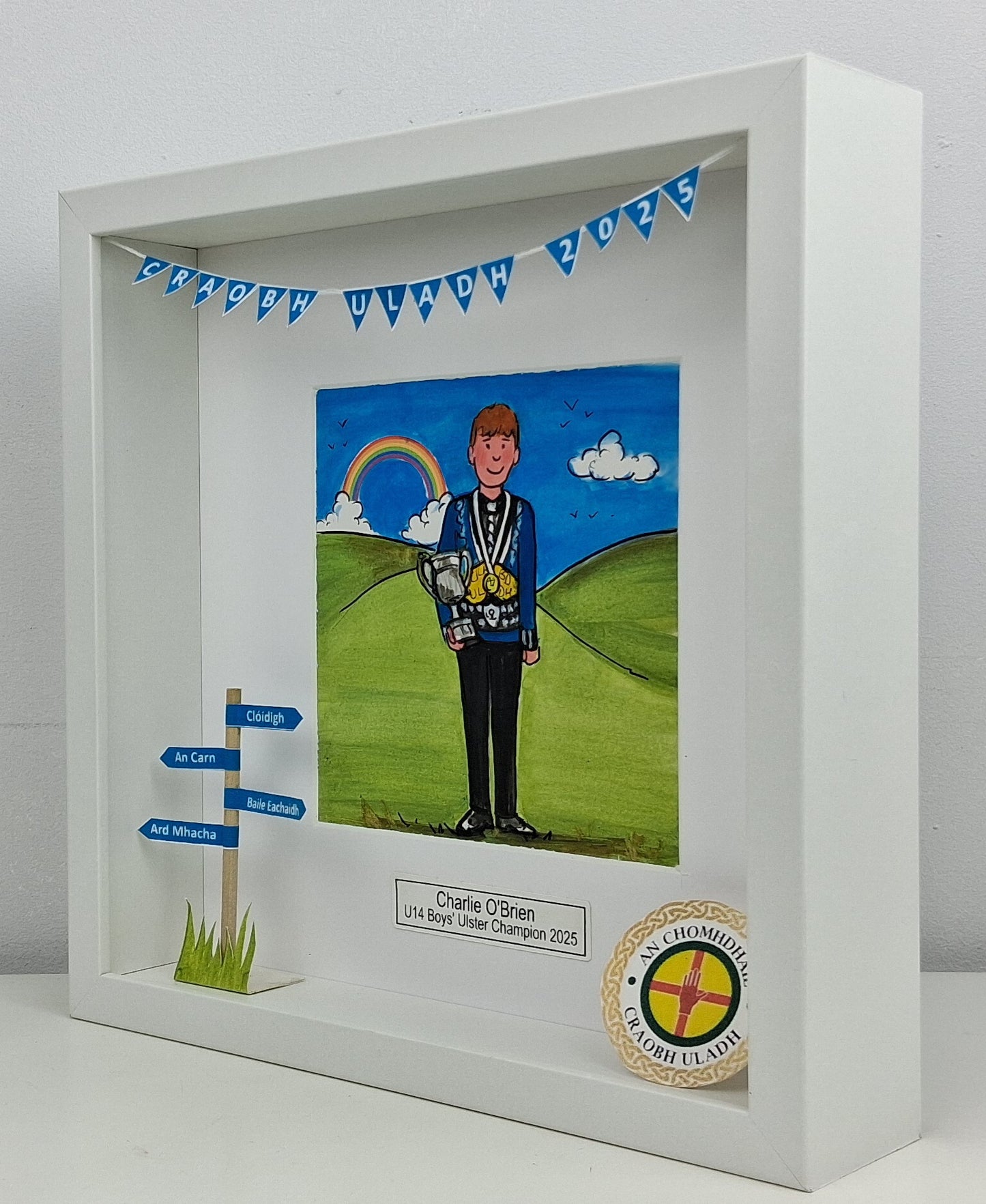 IRISH DANCING Personalised Illustration | Custom Feis Dancer Gift for Girl, Boy or Dance Group by Art by Fiona Murray