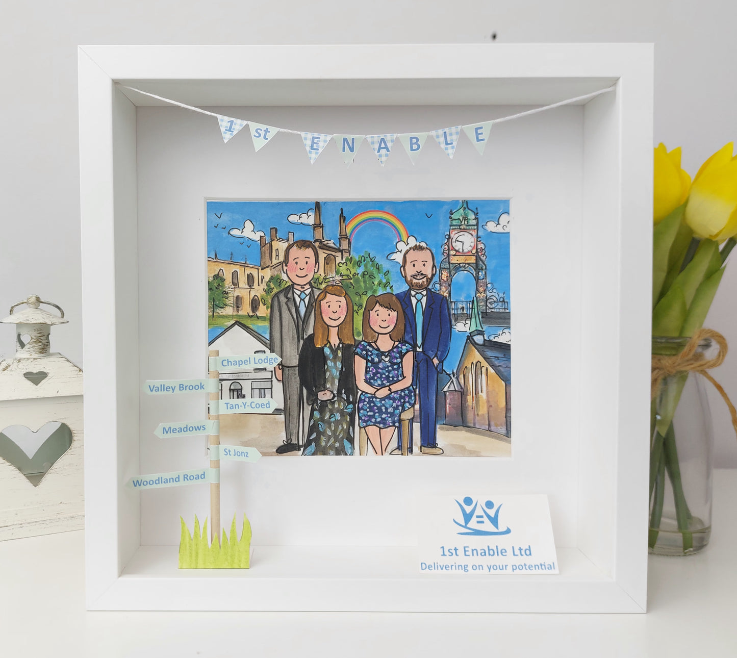 COLLEAGUE Leaving or Retirement Gift - Personalised Box Frame Keepsake