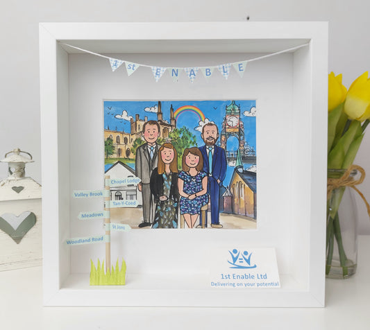 COLLEAGUE Leaving or Retirement Gift - Personalised Box Frame Keepsake