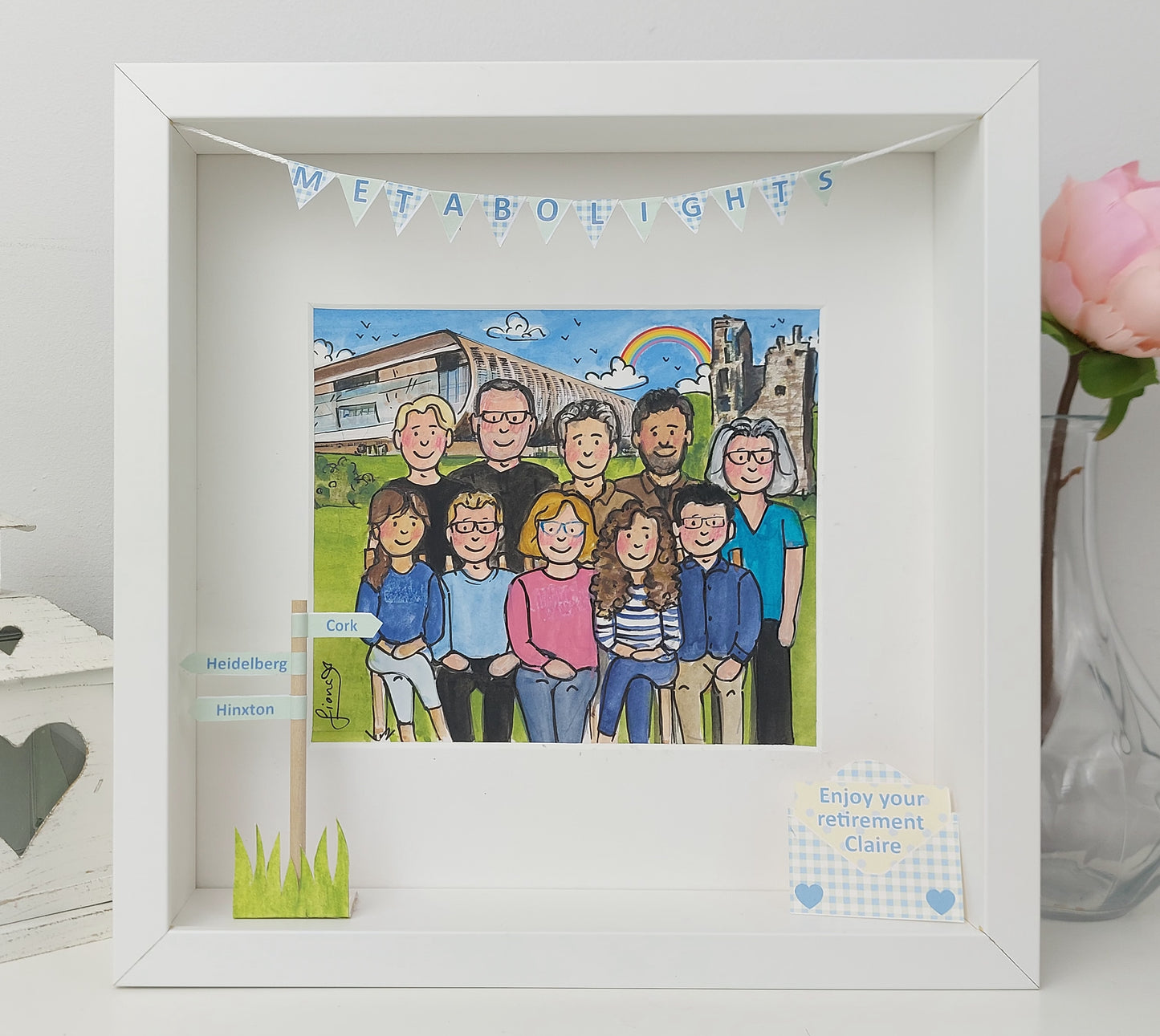 COLLEAGUE Leaving or Retirement Gift - Personalised Box Frame Keepsake