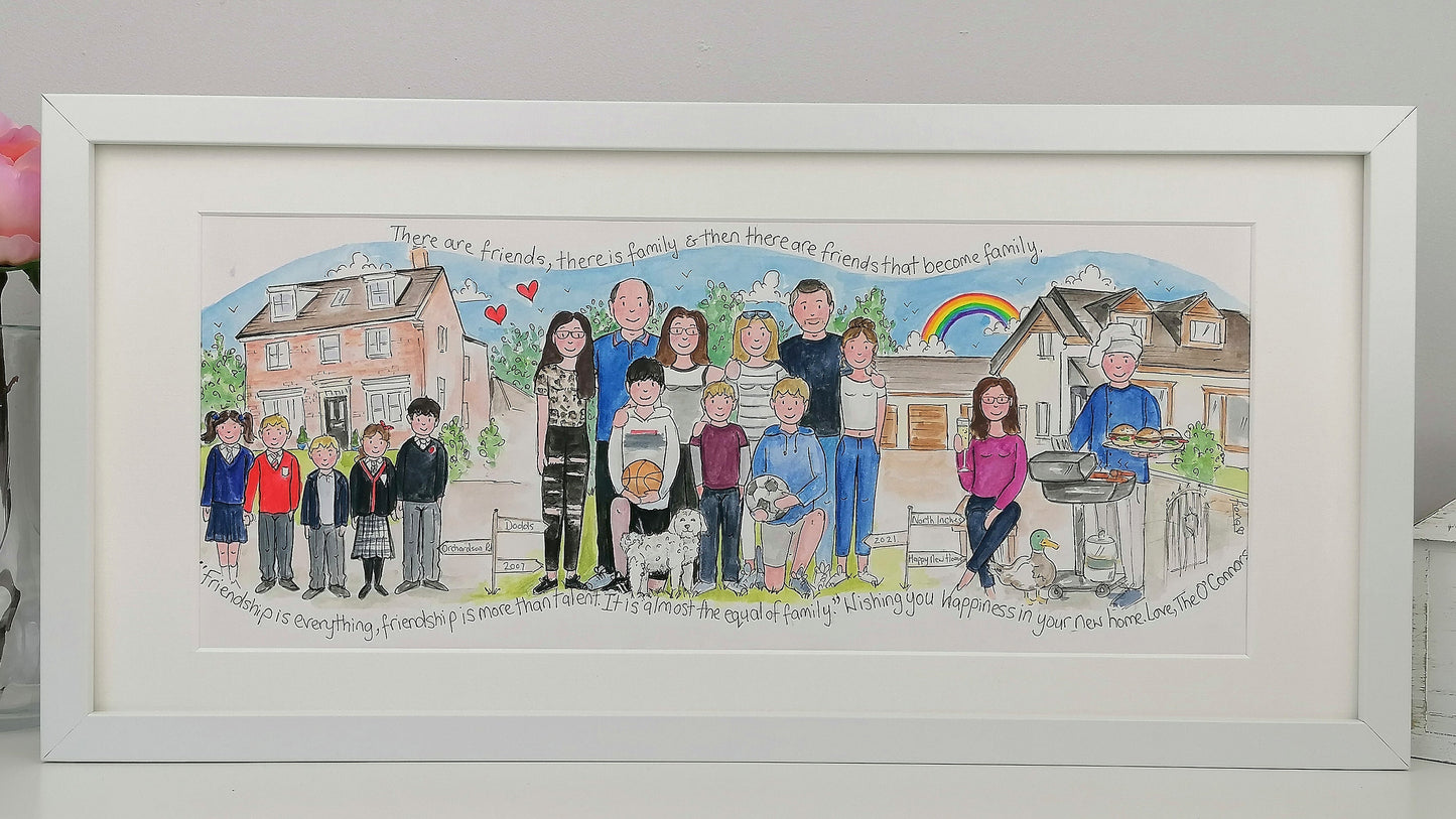NEW HOME – Home & Family Timeline Storyboard Illustration