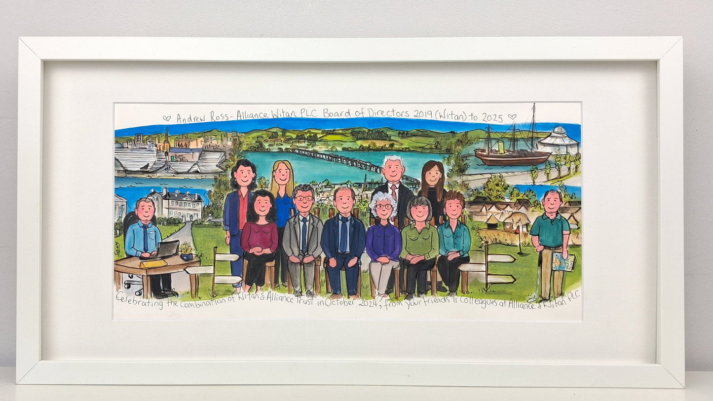 RETIREMENT / LEAVING Storyboard Illustration – We Will Miss You!