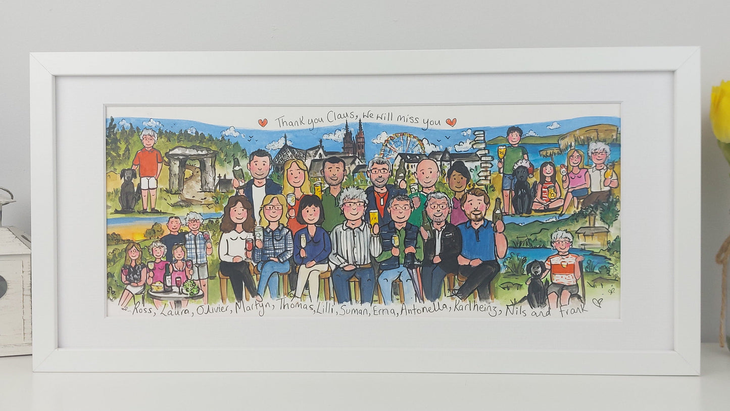 RETIREMENT / LEAVING Storyboard Illustration – We Will Miss You!
