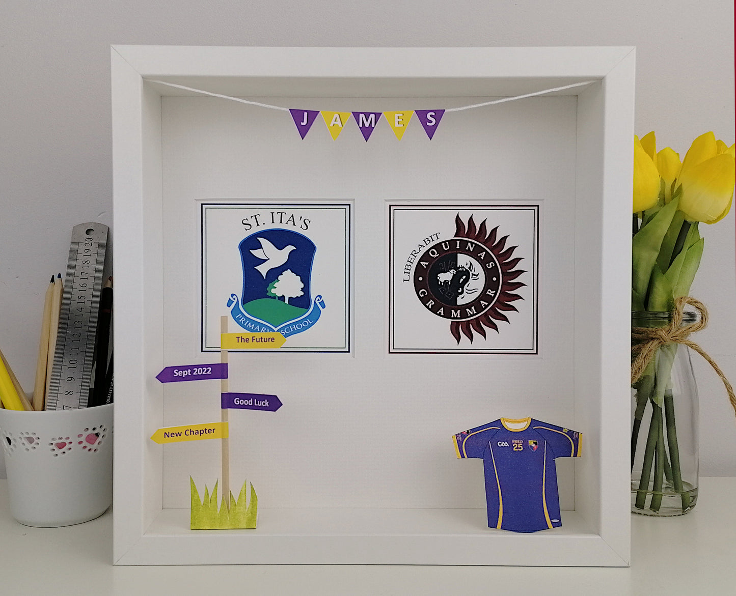 TEACHER THANK YOU Gift Personalised | Custom Coach & School Keepsake by Art by Fiona Murray