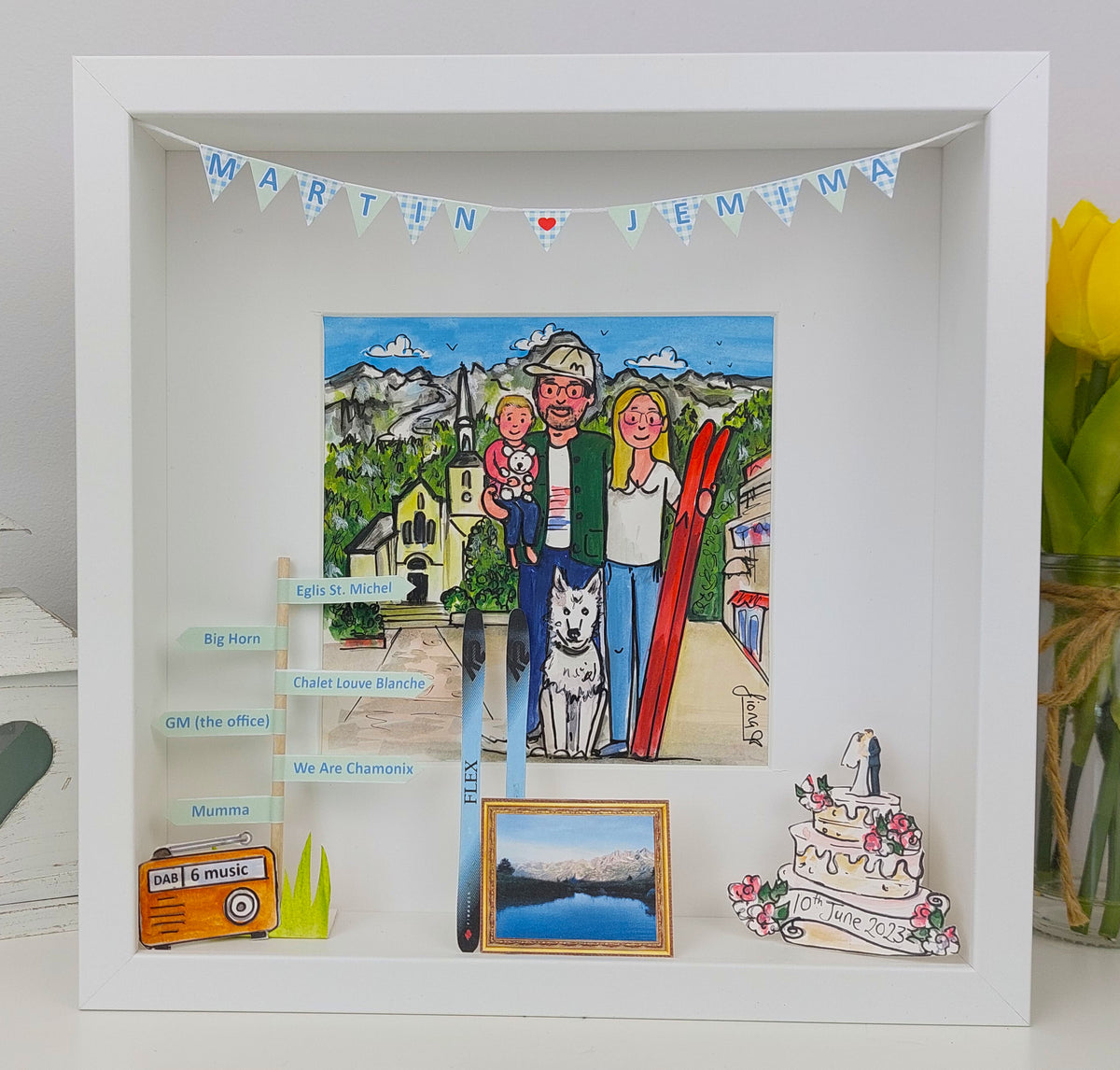 Personalised Family Memories Box Frame