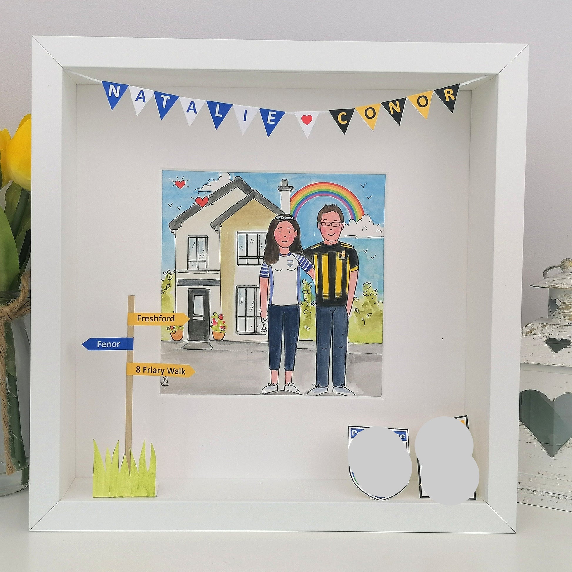 Couple and New Home Portrait in their Hurling Jerseys