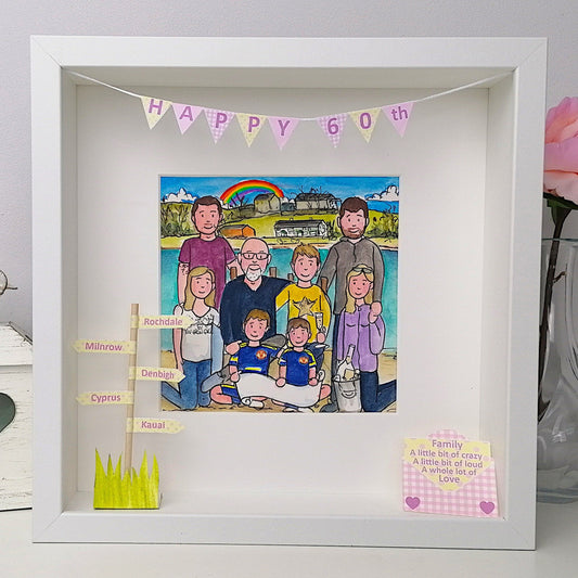 GRANDMA, Granny or Nana Gift – Personalised Custom Illustration