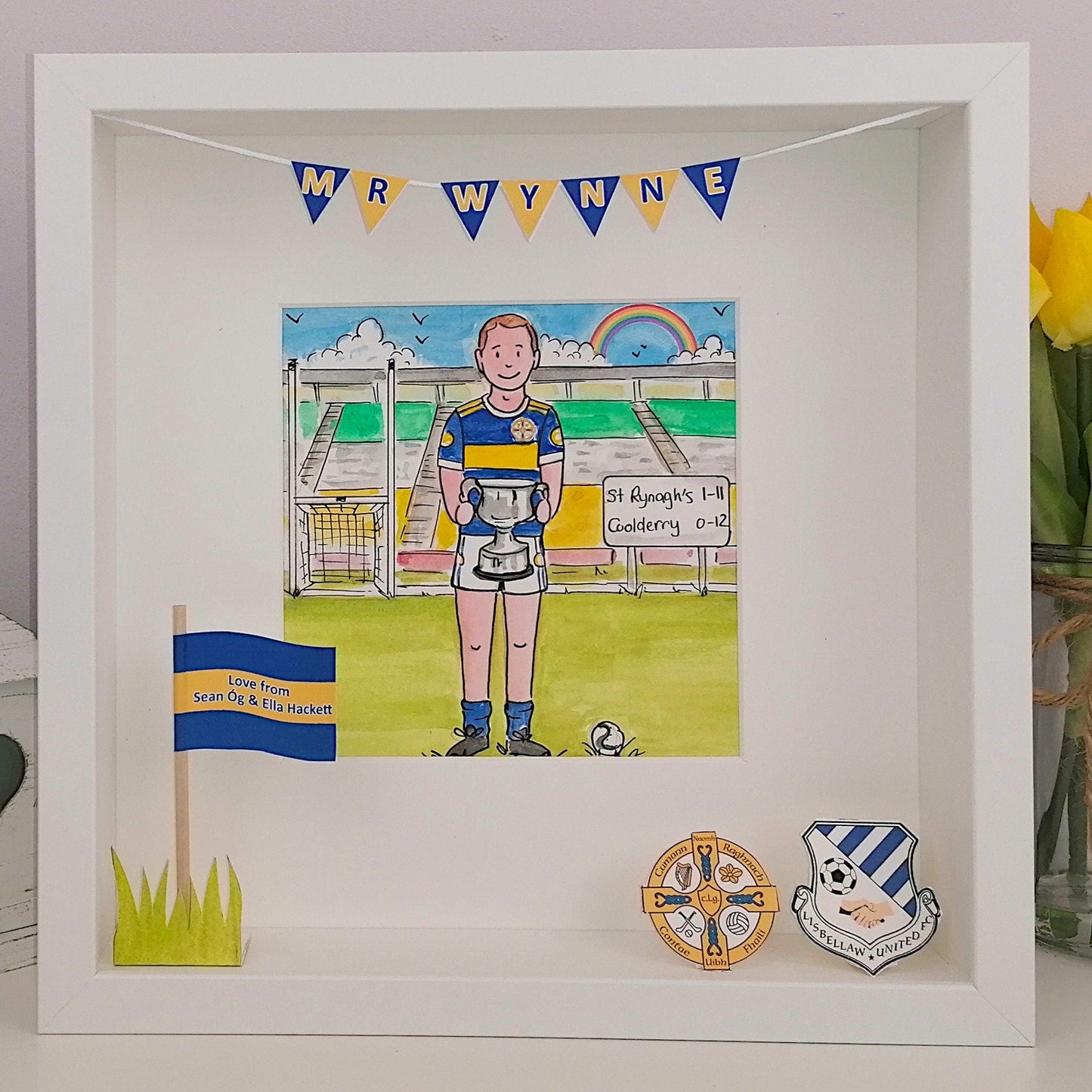 TEACHER THANK YOU Hand-Painted Illustration | Personalised Teacher Gift