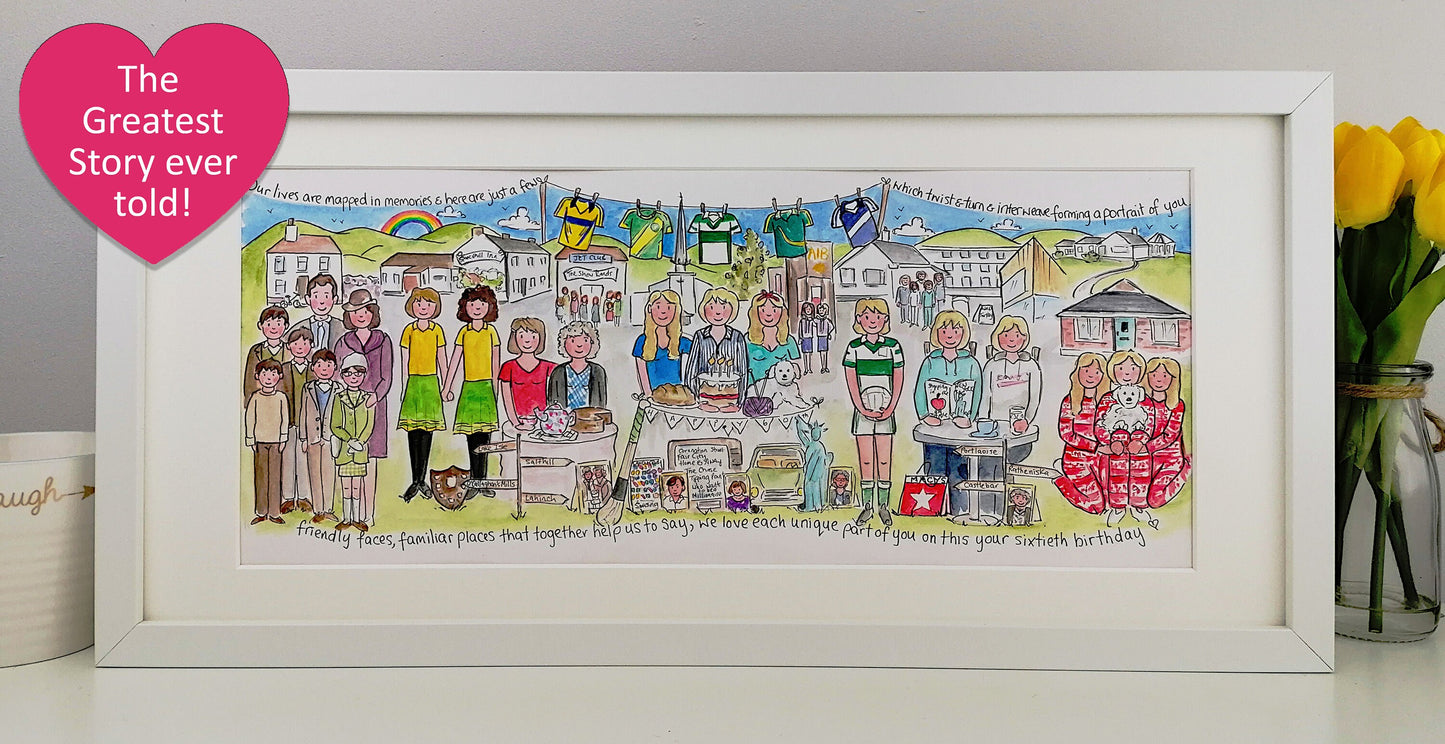 Mum's 60th celebration story - A portrait of her life