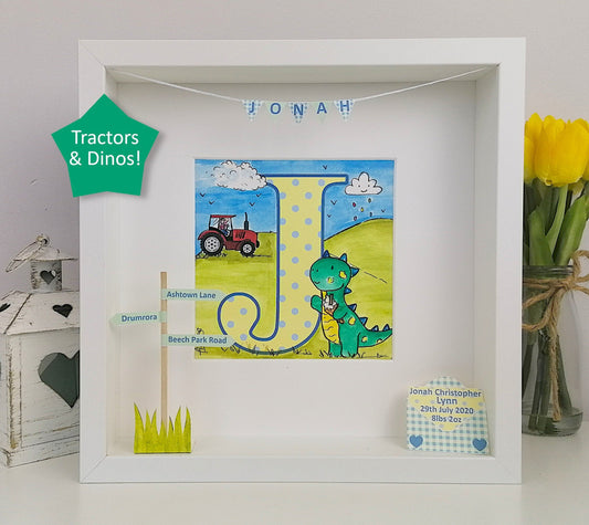 New Baby Initial Art