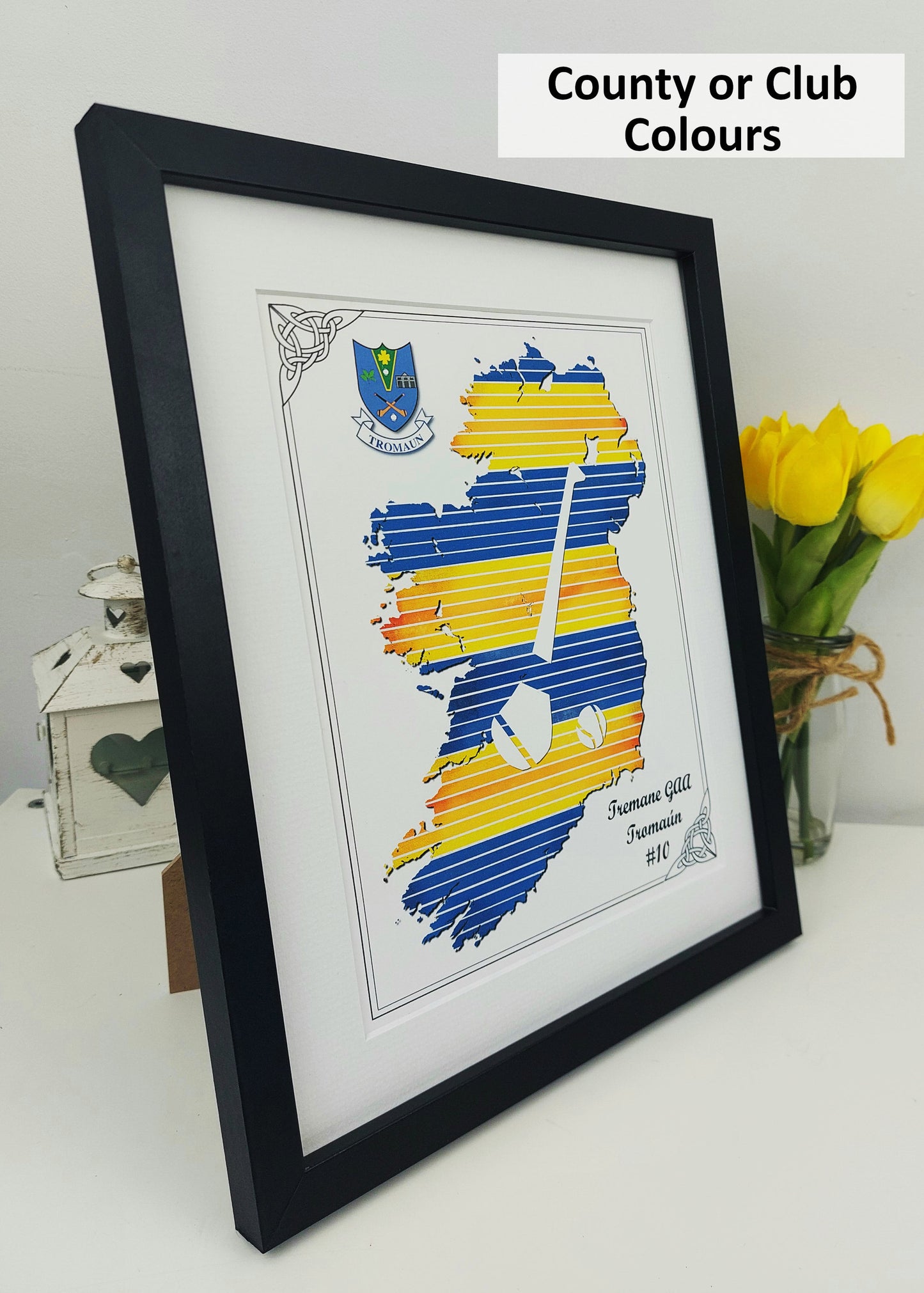 Ireland Map Team Colours